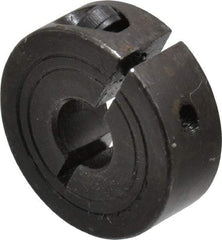 Climax Metal Products - 8mm Bore, Steel, One Piece Clamp Collar - 1" Outside Diam - USA Tool & Supply