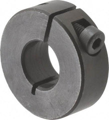 Climax Metal Products - 13mm Bore, Steel, One Piece Clamp Collar - 1-1/4" Outside Diam - USA Tool & Supply