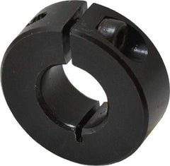 Climax Metal Products - 14mm Bore, Steel, One Piece Clamp Collar - 1-1/4" Outside Diam - USA Tool & Supply