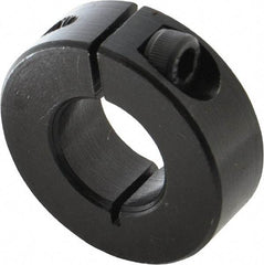 Climax Metal Products - 18mm Bore, Steel, One Piece Clamp Collar - 1-1/2" Outside Diam - USA Tool & Supply