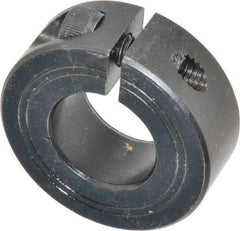 Climax Metal Products - 20mm Bore, Steel, One Piece Clamp Collar - 1-5/8" Outside Diam - USA Tool & Supply