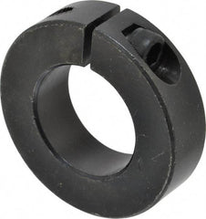 Climax Metal Products - 30mm Bore, Steel, One Piece Clamp Collar - 2-1/8" Outside Diam - USA Tool & Supply