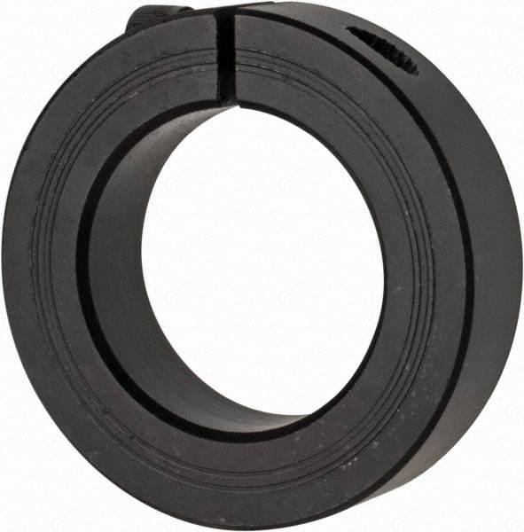 Climax Metal Products - 35mm Bore, Steel, One Piece Clamp Collar - 2-1/4" Outside Diam - USA Tool & Supply