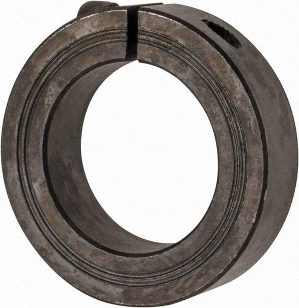 Climax Metal Products - 36mm Bore, Steel, One Piece Clamp Collar - 2-1/4" Outside Diam - USA Tool & Supply