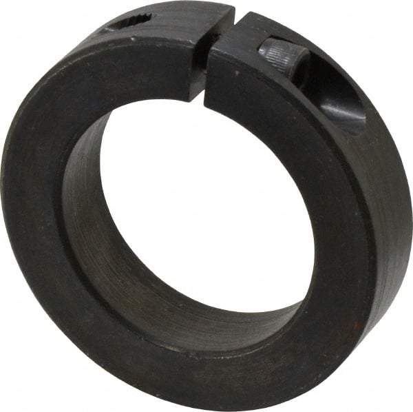 Climax Metal Products - 40mm Bore, Steel, One Piece Clamp Collar - 2-3/8" Outside Diam - USA Tool & Supply