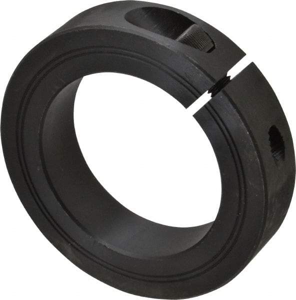 Climax Metal Products - 55mm Bore, Steel, One Piece Clamp Collar - 3-1/4" Outside Diam - USA Tool & Supply