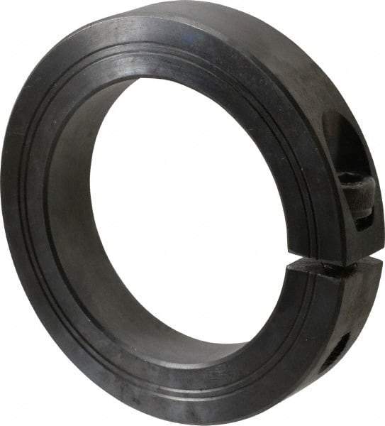 Climax Metal Products - 70mm Bore, Steel, One Piece Clamp Collar - 4" Outside Diam - USA Tool & Supply