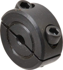Climax Metal Products - 1/8" Bore, Steel, Two Piece Shaft Collar - 11/16" Outside Diam, 5/16" Wide - USA Tool & Supply