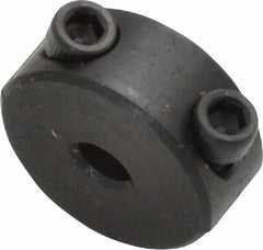 Climax Metal Products - 3/16" Bore, Steel, Two Piece Shaft Collar - 11/16" Outside Diam, 5/16" Wide - USA Tool & Supply