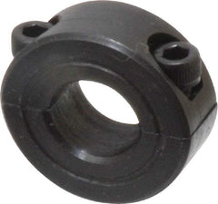 Climax Metal Products - 7/16" Bore, Steel, Two Piece Shaft Collar - 15/16" Outside Diam, 3/8" Wide - USA Tool & Supply