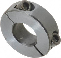 Climax Metal Products - 5/8" Bore, Steel, Two Piece Shaft Collar - 1-5/16" Outside Diam, 7/16" Wide - USA Tool & Supply