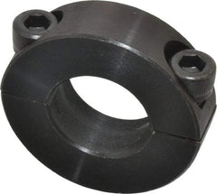 Climax Metal Products - 13/16" Bore, Steel, Two Piece Two Piece Split Shaft Collar - 1-5/8" Outside Diam, 1/2" Wide - USA Tool & Supply