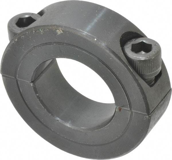 Climax Metal Products - 7/8" Bore, Steel, Two Piece Shaft Collar - 1-5/8" Outside Diam, 1/2" Wide - USA Tool & Supply