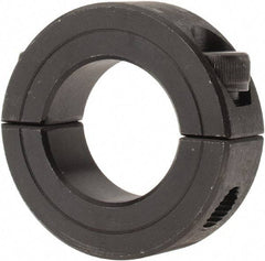 Climax Metal Products - 1" Bore, Steel, Two Piece Shaft Collar - 1-3/4" Outside Diam, 1/2" Wide - USA Tool & Supply