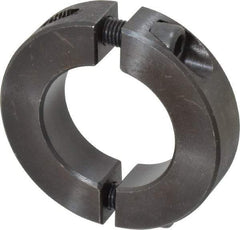 Climax Metal Products - 1-3/16" Bore, Steel, Two Piece Shaft Collar - 2-1/16" Outside Diam, 1/2" Wide - USA Tool & Supply