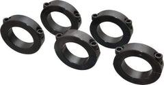 Climax Metal Products - 1-3/4" Bore, Steel, Two Piece Shaft Collar - 2-3/4" Outside Diam, 11/16" Wide - USA Tool & Supply