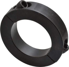 Climax Metal Products - 1-15/16" Bore, Steel, Two Piece Shaft Collar - 3" Outside Diam, 11/16" Wide - USA Tool & Supply