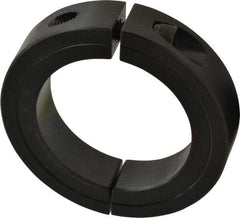 Climax Metal Products - 2-3/8" Bore, Steel, Two Piece Two Piece Split Shaft Collar - 3-1/2" Outside Diam, 3/4" Wide - USA Tool & Supply