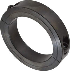 Climax Metal Products - 3" Bore, Steel, Two Piece Shaft Collar - 4-1/4" Outside Diam, 7/8" Wide - USA Tool & Supply