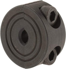 Climax Metal Products - 4mm Bore, Steel, Two Piece Shaft Collar - 11/16" Outside Diam - USA Tool & Supply