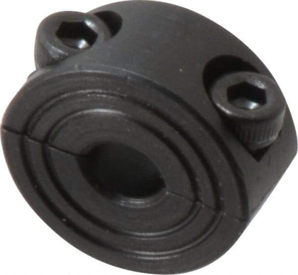 Climax Metal Products - 6mm Bore, Steel, Two Piece Shaft Collar - 3/4" Outside Diam - USA Tool & Supply