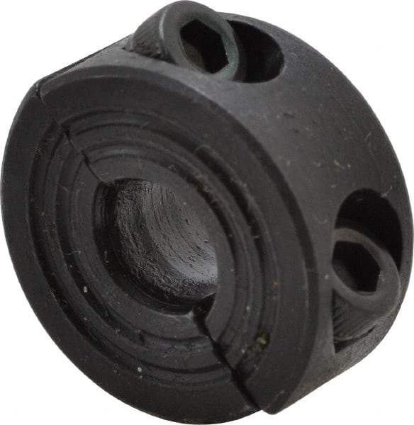 Climax Metal Products - 7mm Bore, Steel, Two Piece Shaft Collar - 3/4" Outside Diam - USA Tool & Supply