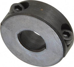 Climax Metal Products - 10mm Bore, Steel, Two Piece Shaft Collar - 1" Outside Diam - USA Tool & Supply