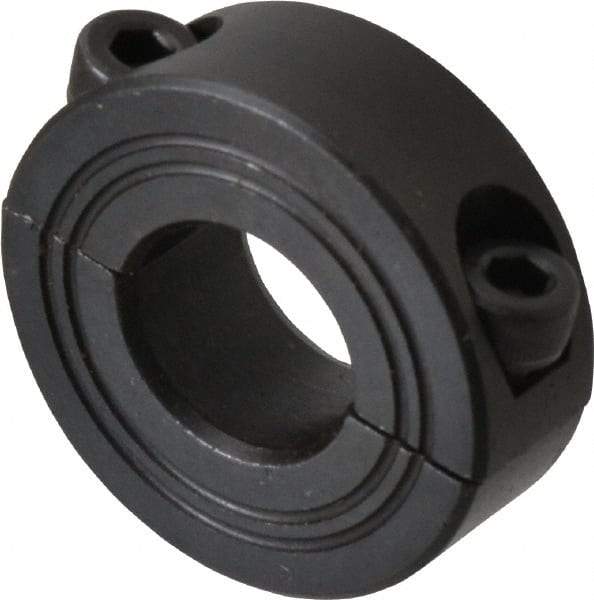 Climax Metal Products - 14mm Bore, Steel, Two Piece Shaft Collar - 1-1/4" Outside Diam - USA Tool & Supply