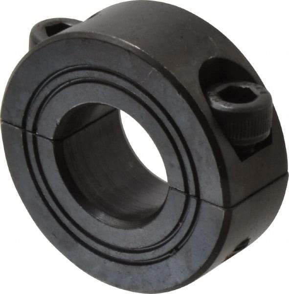 Climax Metal Products - 16mm Bore, Steel, Two Piece Shaft Collar - 1-3/8" Outside Diam - USA Tool & Supply