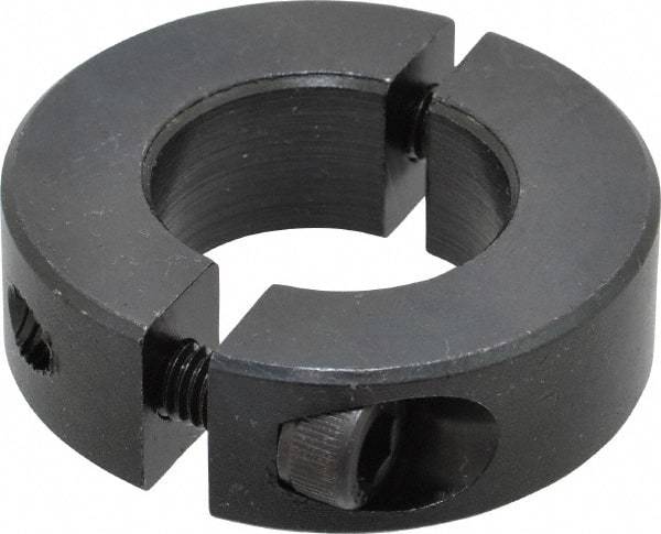 Climax Metal Products - 25mm Bore, Steel, Two Piece Shaft Collar - 1-7/8" Outside Diam - USA Tool & Supply