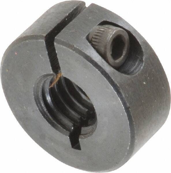 Climax Metal Products - 3/8-16 Thread, Steel, One Piece Threaded Shaft Collar - 7/8" Outside Diam, 3/8" Wide - USA Tool & Supply