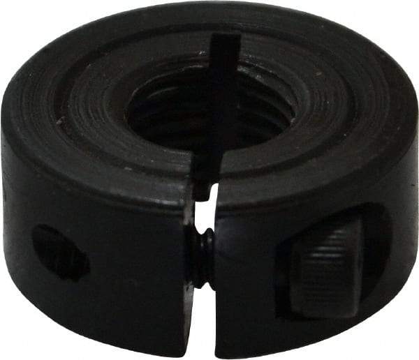 Climax Metal Products - 3/8-24 Thread, Steel, One Piece Threaded Shaft Collar - 7/8" Outside Diam, 3/8" Wide - USA Tool & Supply