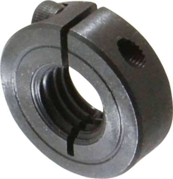 Climax Metal Products - 5/8-11 Thread, Steel, One Piece Threaded Shaft Collar - 1-5/16" Outside Diam, 7/16" Wide - USA Tool & Supply