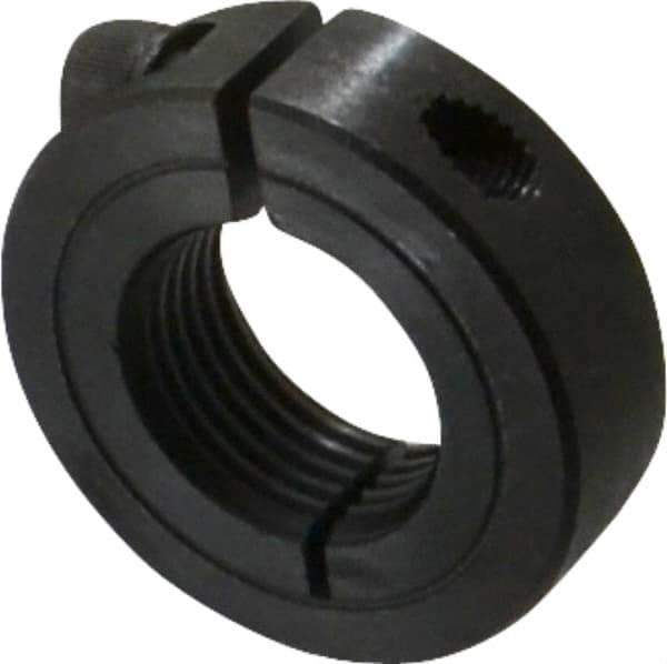 Climax Metal Products - 7/8-14 Thread, Steel, One Piece Threaded Shaft Collar - 1-5/8" Outside Diam, 1/2" Wide - USA Tool & Supply