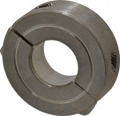 Climax Metal Products - 9/16" Bore, Stainless Steel, Two Piece Shaft Collar - 1-5/16" Outside Diam, 7/16" Wide - USA Tool & Supply