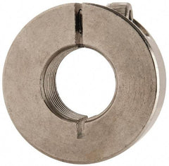 Climax Metal Products - 5/8-18 Thread, Stainless Steel, One Piece Threaded Shaft Collar - 1-5/16" Outside Diam, 7/16" Wide - USA Tool & Supply