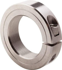 Climax Metal Products - 1-3/4-16 Thread, Stainless Steel, One Piece Threaded Shaft Collar - 2-3/4" Outside Diam, 11/16" Wide - USA Tool & Supply