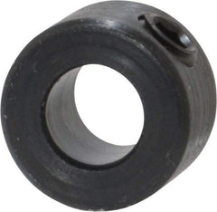 Climax Metal Products - 1/4" Bore, Steel, Set Screw Shaft Collar - 1/2" Outside Diam, 5/16" Wide - USA Tool & Supply