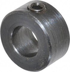 Climax Metal Products - 7/16" Bore, Steel, Set Screw Shaft Collar - 7/8" Outside Diam, 7/16" Wide - USA Tool & Supply