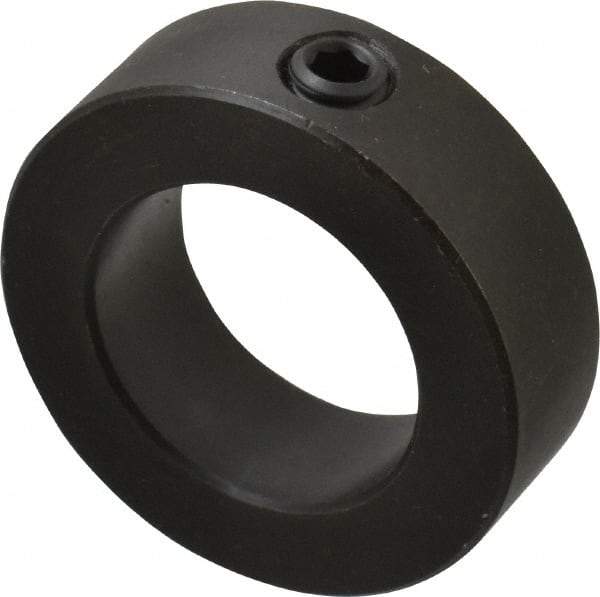 Climax Metal Products - 1-5/16" Bore, Steel, Set Screw Shaft Collar - 2-1/8" Outside Diam, 11/16" Wide - USA Tool & Supply