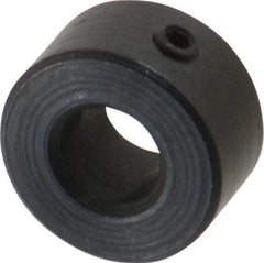 Climax Metal Products - 4mm Bore, Steel, Set Screw Shaft Collar - 3/8" Outside Diam - USA Tool & Supply