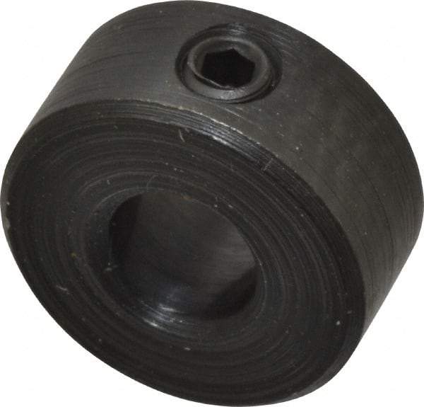 Climax Metal Products - 5mm Bore, Steel, Set Screw Shaft Collar - 1/2" Outside Diam - USA Tool & Supply