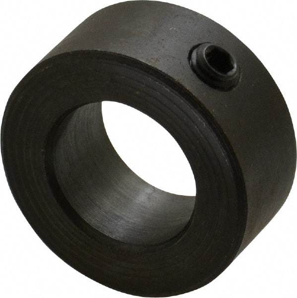 Climax Metal Products - 18mm Bore, Steel, Set Screw Shaft Collar - 1-1/4" Outside Diam - USA Tool & Supply