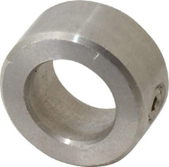 Climax Metal Products - 15mm Bore, Stainless Steel, Set Screw Shaft Collar - 1" Outside Diam - USA Tool & Supply