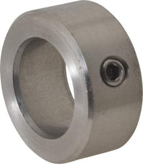 Climax Metal Products - 20mm Bore, Stainless Steel, Set Screw Shaft Collar - 1-1/4" Outside Diam - USA Tool & Supply