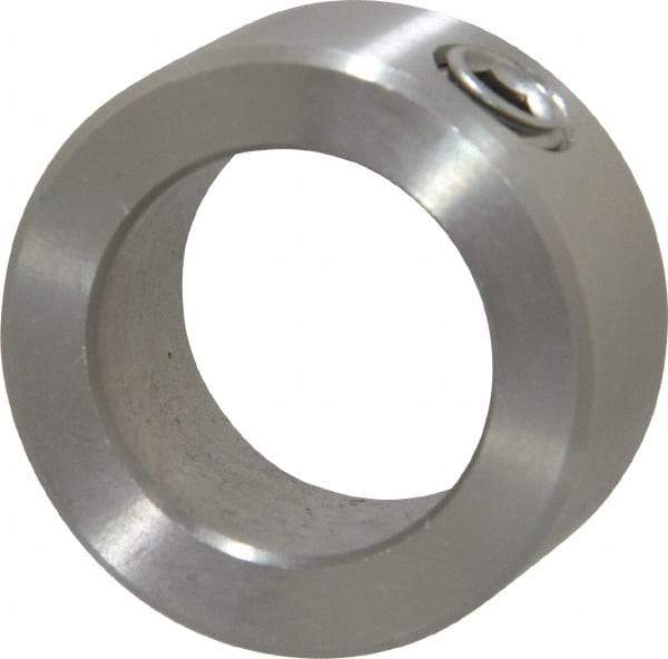 Climax Metal Products - 13/16" Bore, Stainless Steel, Set Screw Shaft Collar - 1-5/16" Outside Diam, 9/16" Wide - USA Tool & Supply