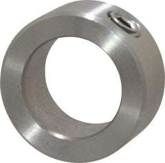 Climax Metal Products - 13/16" Bore, Stainless Steel, Set Screw Shaft Collar - 1-5/16" Outside Diam, 9/16" Wide - USA Tool & Supply