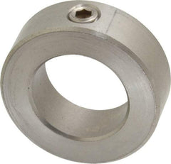 Climax Metal Products - 1-3/16" Bore, Stainless Steel, Set Screw Shaft Collar - 2" Outside Diam, 11/16" Wide - USA Tool & Supply