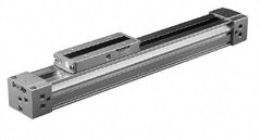 SMC PNEUMATICS - 40" Stroke x 1-1/2" Bore Double Acting Air Cylinder - 1/4 Port - USA Tool & Supply