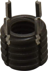 Recoil - 5/16-18 Internal, 1/2-13 External, 11mm Insert Length, Heavy Duty Keylocking Thread Inserts - Carbon Steel, Zinc Phosphate Finish, Grade C1215 - Exact Industrial Supply